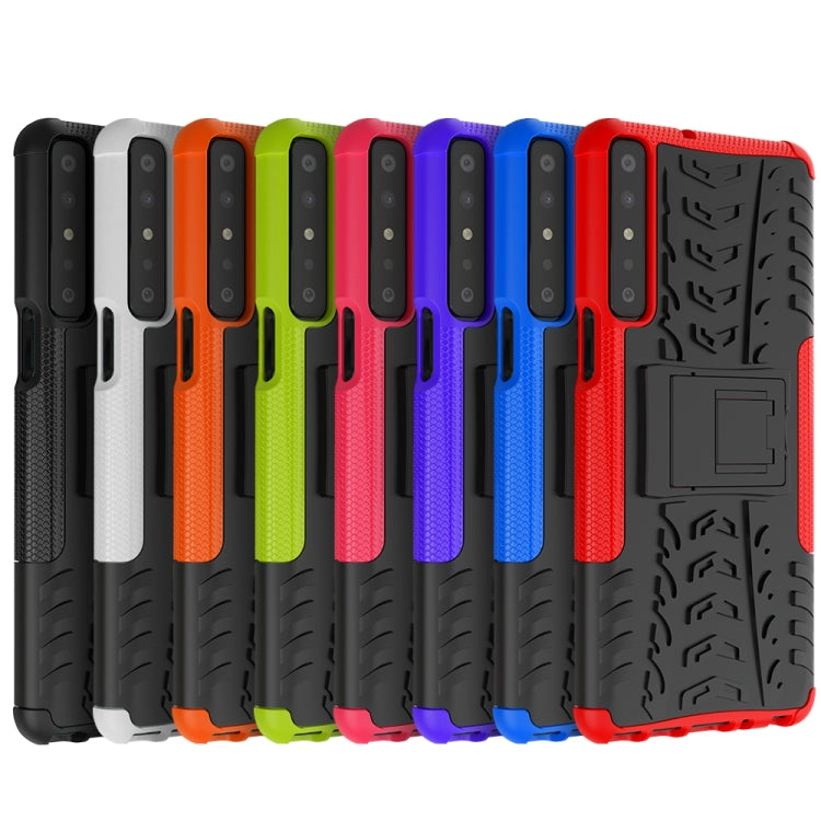 Tire Texture Shockproof TPU+PC Protective Case with Holder, For LG Stylo 7 4G, For Samsung Galaxy A02(EU Version), For Xiaomi Redmi K40, For Motorola Moto G30