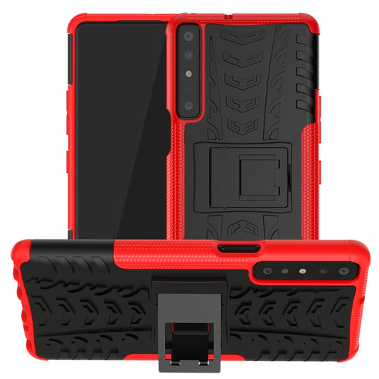 Tire Texture Shockproof TPU+PC Protective Case with Holder, For LG Stylo 7 4G, For Samsung Galaxy A02(EU Version), For Xiaomi Redmi K40, For Motorola Moto G30