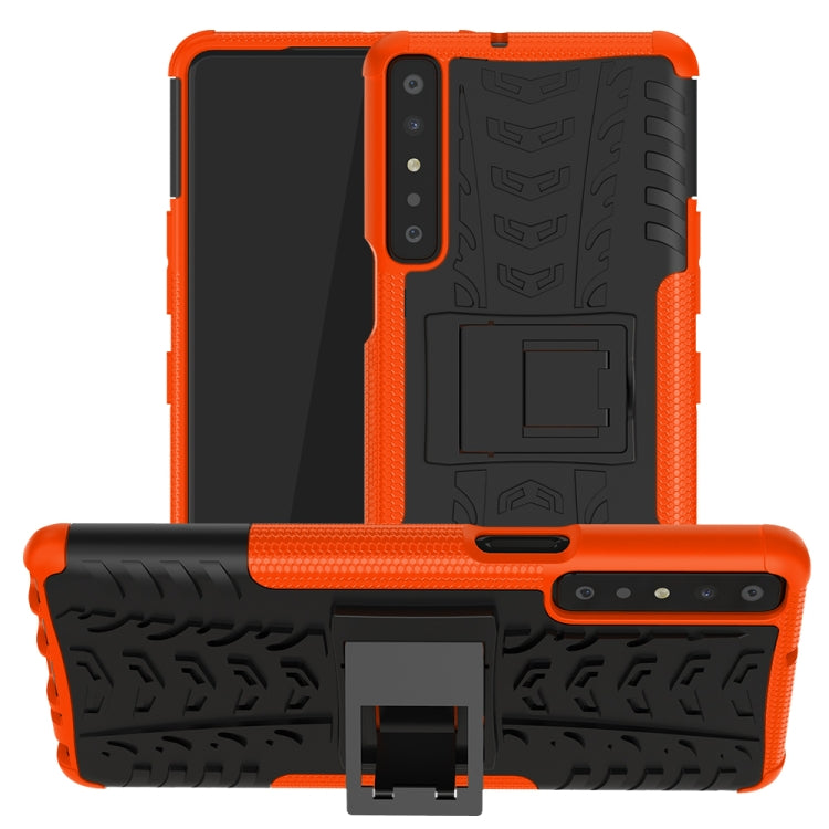 Tire Texture Shockproof TPU+PC Protective Case with Holder, For LG Stylo 7 4G, For Samsung Galaxy A02(EU Version), For Xiaomi Redmi K40, For Motorola Moto G30