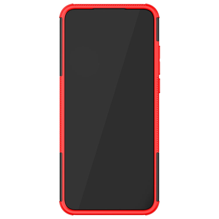 Tire Texture Shockproof TPU+PC Protective Case with Holder, For Motorola Moto G Play (2021), For Motorola Moto E7 Power