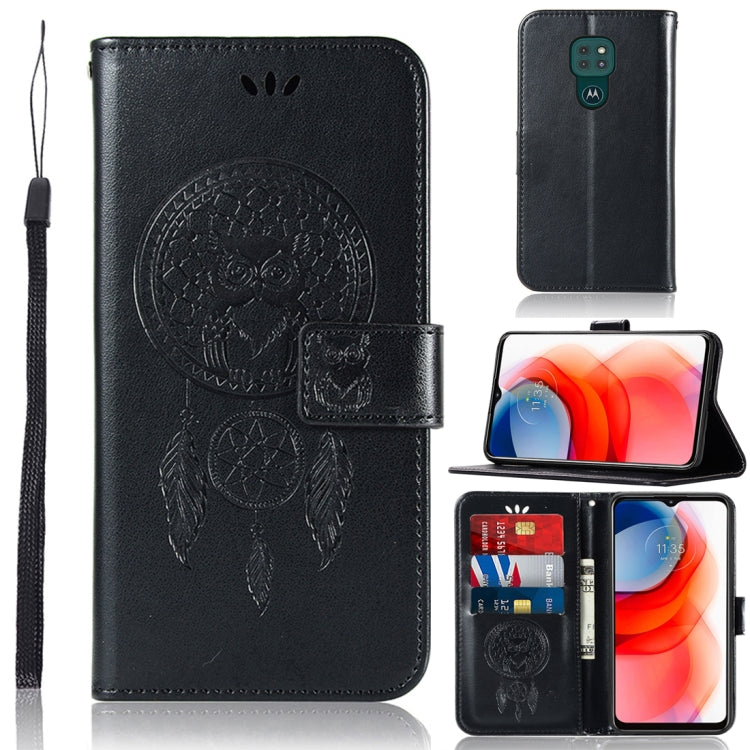 Wind Chime Owl Embossing Pattern Horizontal Flip Leather Case with Holder & Card Slots & Wallet, For LG K22, For LG K52, For LG Stylo 7 5G, For Motorola Moto G Play (2021)
