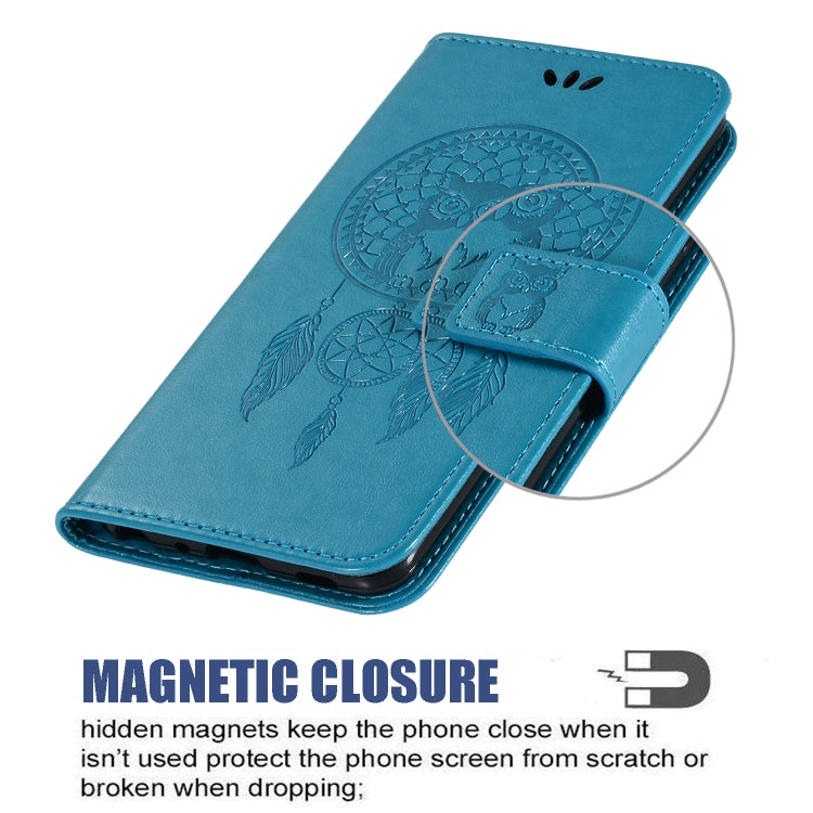 Wind Chime Owl Embossing Pattern Horizontal Flip Leather Case with Holder & Card Slots & Wallet, For Motorola Moto G Play (2021)