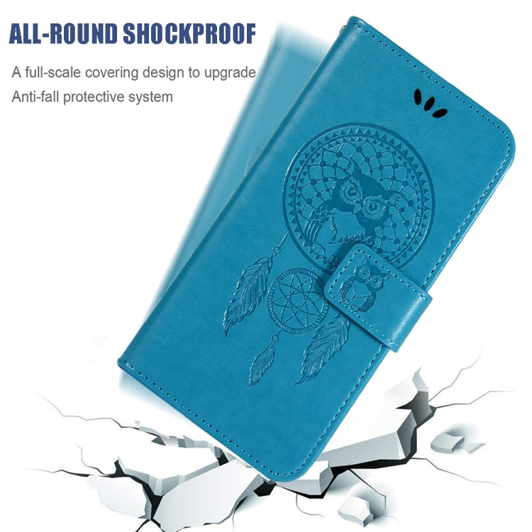 Wind Chime Owl Embossing Pattern Horizontal Flip Leather Case with Holder & Card Slots & Wallet, For Motorola Moto G Play (2021)