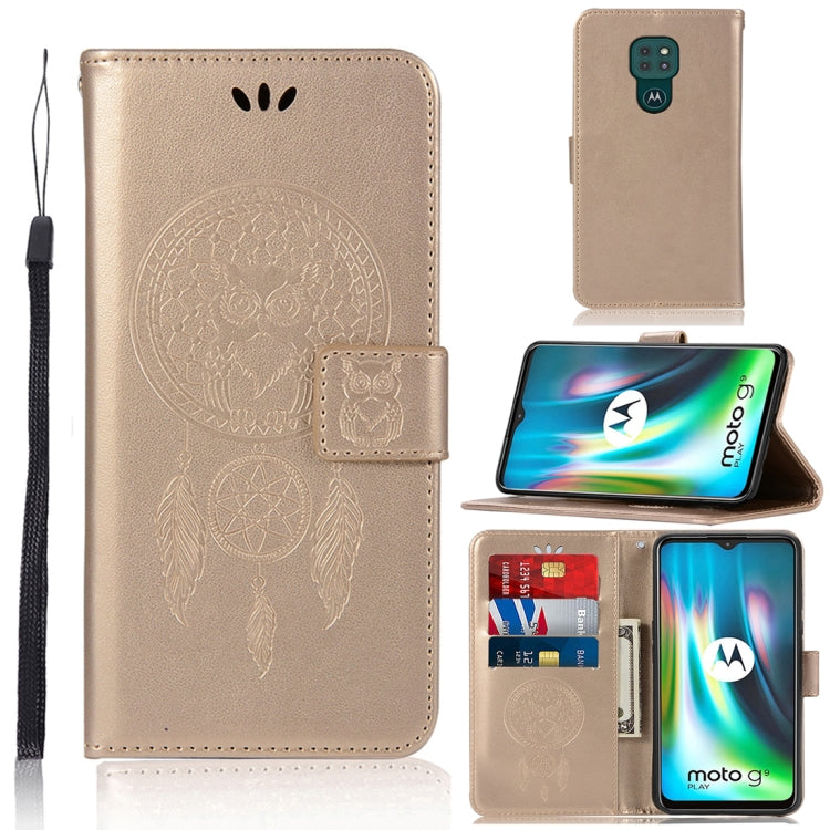 Wind Chime Owl Embossing Pattern Horizontal Flip Leather Case with Holder & Card Slots & Wallet, For LG K22, For LG K52, For LG Stylo 7 5G, For Motorola Moto G Play (2021), For Motorola Moto G9 Play