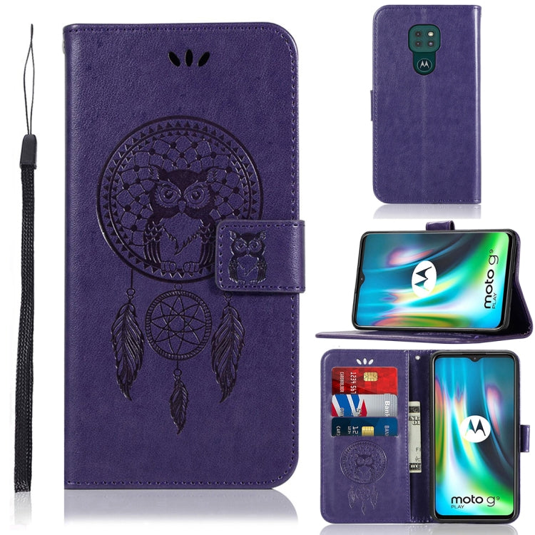 Wind Chime Owl Embossing Pattern Horizontal Flip Leather Case with Holder & Card Slots & Wallet, For LG K22, For LG K52, For LG Stylo 7 5G, For Motorola Moto G Play (2021), For Motorola Moto G9 Play