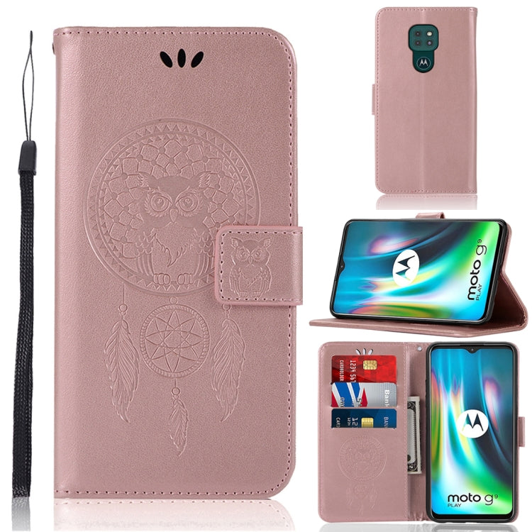 Wind Chime Owl Embossing Pattern Horizontal Flip Leather Case with Holder & Card Slots & Wallet, For LG K22, For LG K52, For LG Stylo 7 5G, For Motorola Moto G Play (2021), For Motorola Moto G9 Play