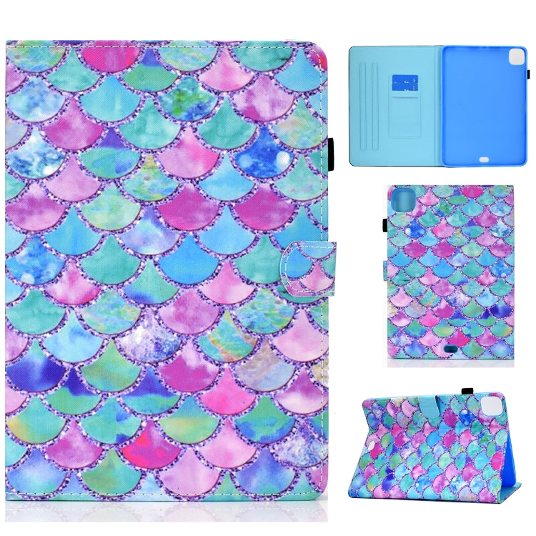 Painted Pattern TPU Horizontal Flip Leather Protective Case, For iPad 10.2 2021 / 2020 / 2019, For iPad Air / Air2 / 9.7 (2017 2018), For iPad Air (2020), For iPad Pro 11 (2018/2020), For Kindle Fire HD 8 (2020)