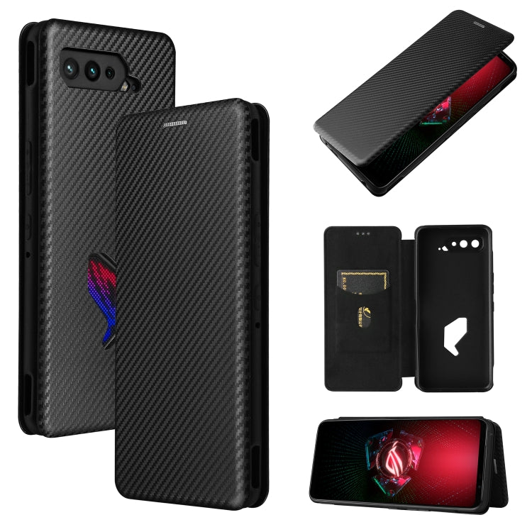 Carbon Fiber Texture Magnetic Horizontal Flip TPU + PC + PU Leather Case with Card Slot, For Asus ROG Phone 5, For Blackview BV6300 Pro, For Samsung Galaxy M62, For Samsung Galaxy F62