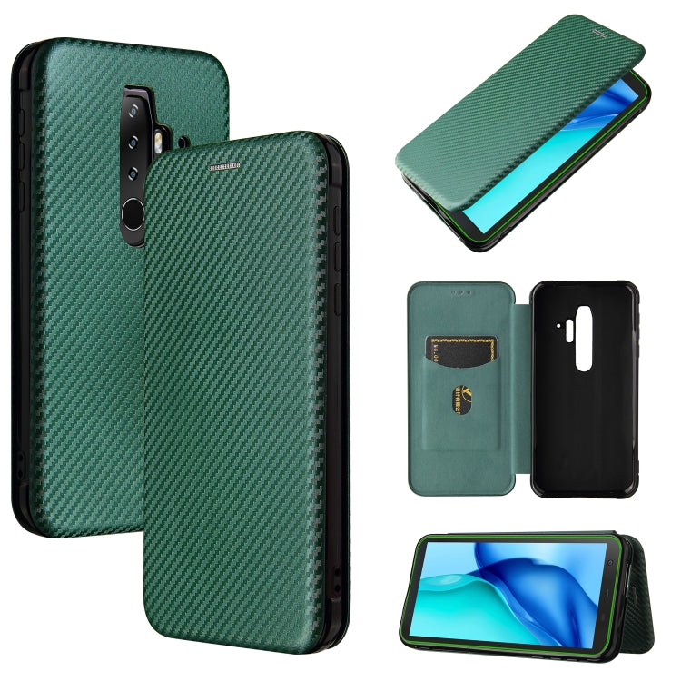 Carbon Fiber Texture Magnetic Horizontal Flip TPU + PC + PU Leather Case with Card Slot, For Asus ROG Phone 5, For Blackview BV6300 Pro, For Samsung Galaxy M62, For Samsung Galaxy F62