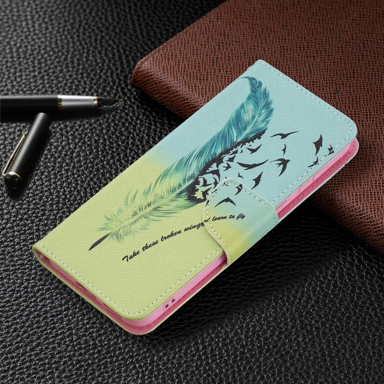 Colored Drawing Pattern Horizontal Flip Leather Case with Holder & Card Slots & Wallet, For Huawei P50, For Huawei P50 Pro, For LG K42