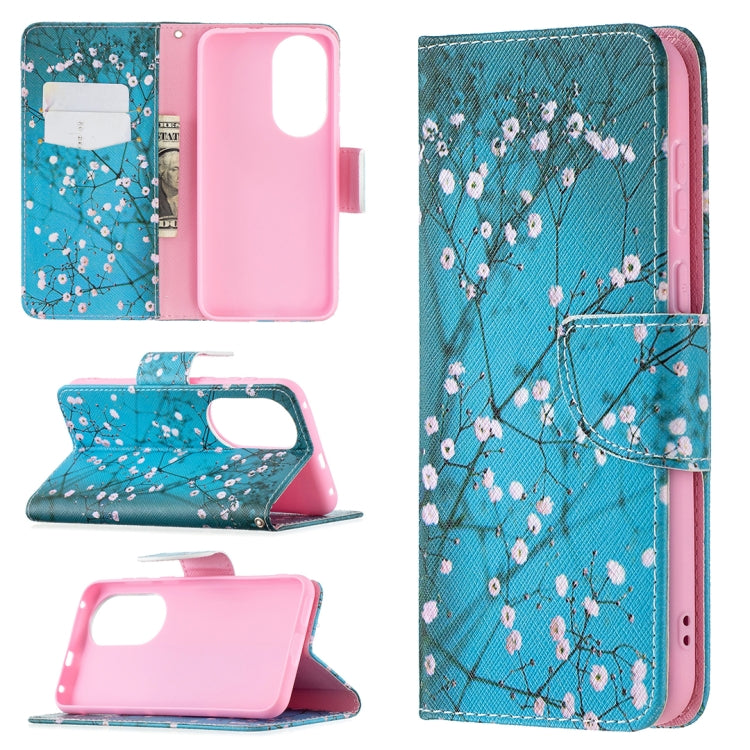 Colored Drawing Pattern Horizontal Flip Leather Case with Holder & Card Slots & Wallet, For Huawei P50, For Huawei P50 Pro, For LG K42