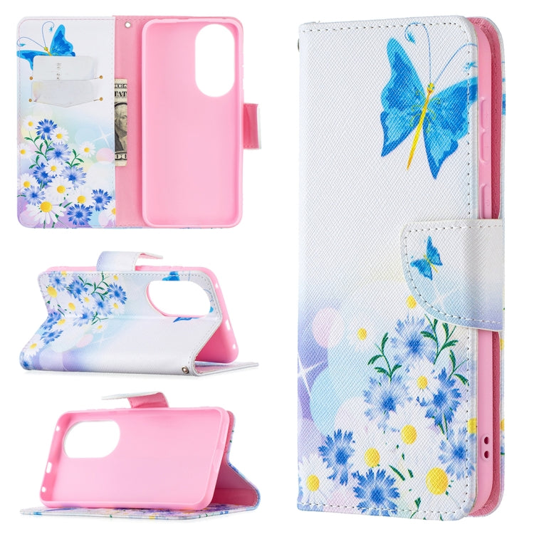 Colored Drawing Pattern Horizontal Flip Leather Case with Holder & Card Slots & Wallet, For Huawei P50, For Huawei P50 Pro, For LG K42