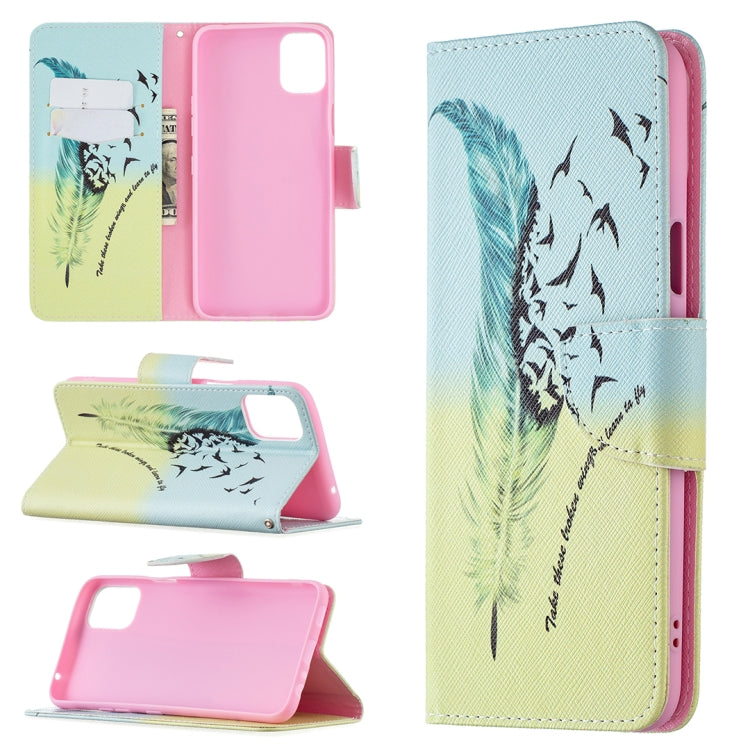 Colored Drawing Pattern Horizontal Flip Leather Case with Holder & Card Slots & Wallet, For Huawei P50, For Huawei P50 Pro, For LG K42