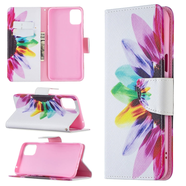 Colored Drawing Pattern Horizontal Flip Leather Case with Holder & Card Slots & Wallet, For Huawei P50, For Huawei P50 Pro, For LG K42