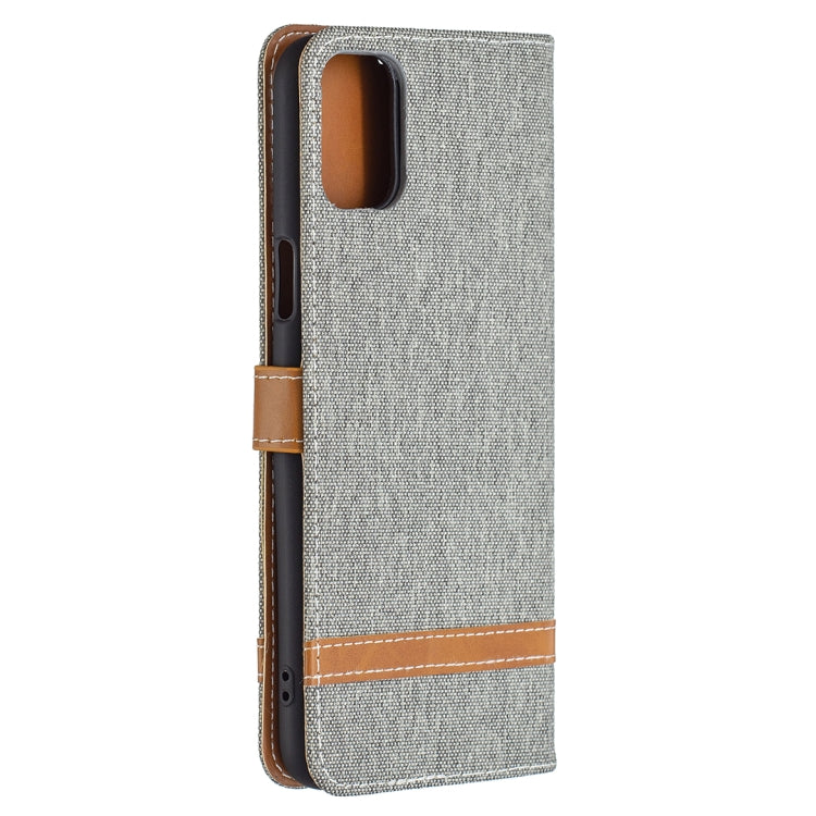 Color Matching Denim Texture Horizontal Flip Leather Case with Holder & Card Slots & Wallet & Lanyard, For LG K42, For Xiaomi Redmi Note 10 Pro, For Samsung Galaxy A02