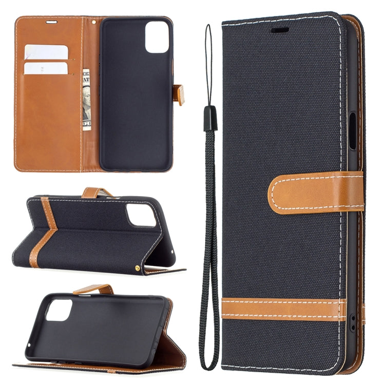 Color Matching Denim Texture Horizontal Flip Leather Case with Holder & Card Slots & Wallet & Lanyard, For LG K42, For Xiaomi Redmi Note 10 Pro, For Samsung Galaxy A02