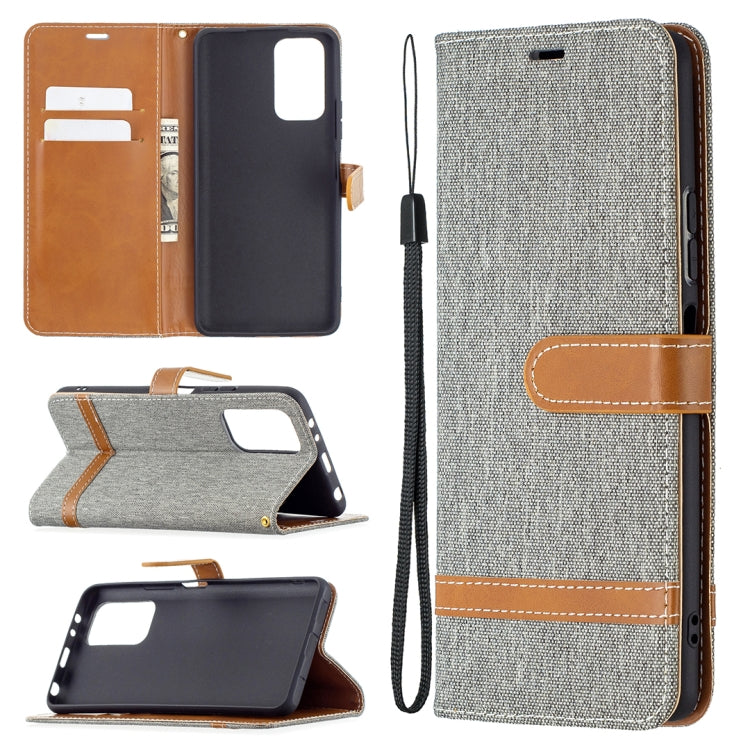 Color Matching Denim Texture Horizontal Flip Leather Case with Holder & Card Slots & Wallet & Lanyard, For LG K42, For Xiaomi Redmi Note 10 Pro, For Samsung Galaxy A02