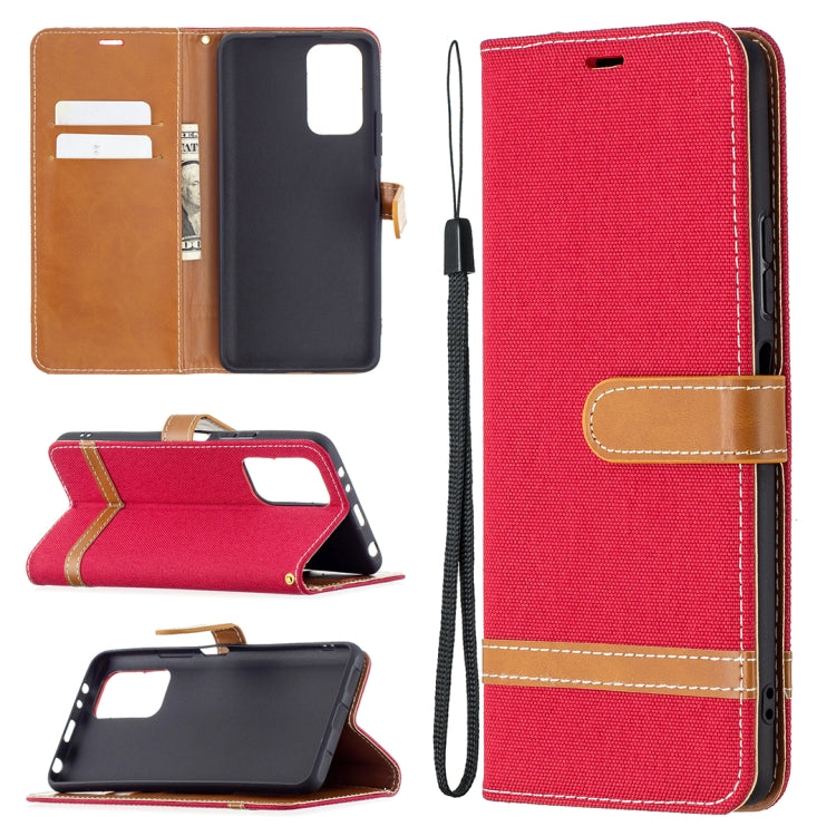 Color Matching Denim Texture Horizontal Flip Leather Case with Holder & Card Slots & Wallet & Lanyard, For LG K42, For Xiaomi Redmi Note 10 Pro, For Samsung Galaxy A02