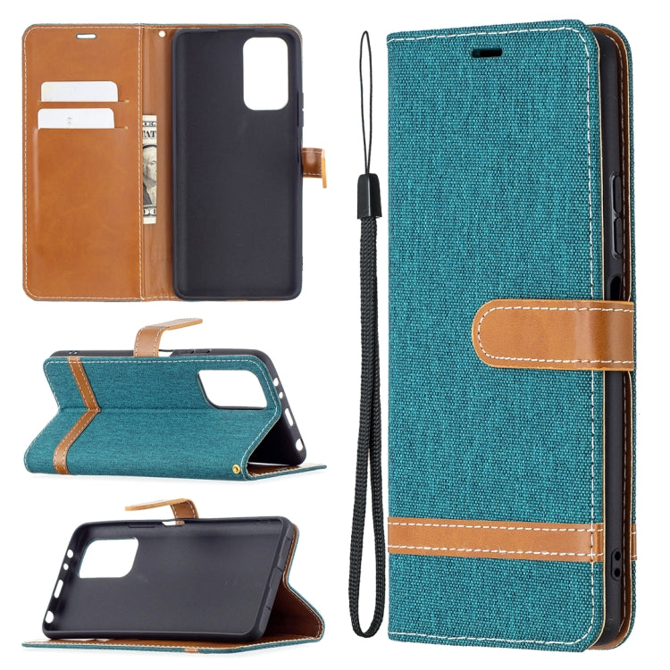 Color Matching Denim Texture Horizontal Flip Leather Case with Holder & Card Slots & Wallet & Lanyard, For LG K42, For Xiaomi Redmi Note 10 Pro, For Samsung Galaxy A02