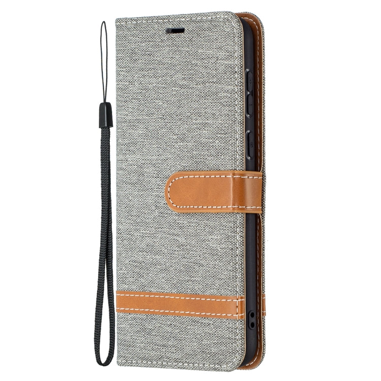 Color Matching Denim Texture Horizontal Flip Leather Case with Holder & Card Slots & Wallet & Lanyard, For Huawei P50