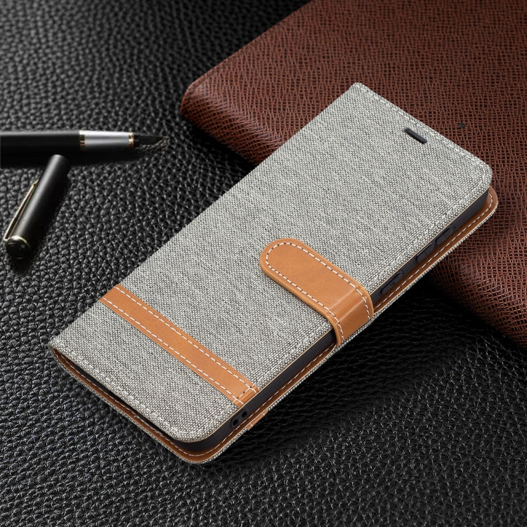 Color Matching Denim Texture Horizontal Flip Leather Case with Holder & Card Slots & Wallet & Lanyard, For Huawei P50