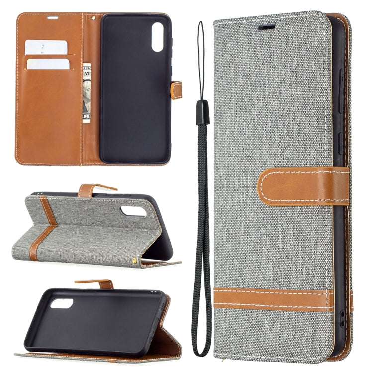 Color Matching Denim Texture Horizontal Flip Leather Case with Holder & Card Slots & Wallet & Lanyard, For LG K42, For Xiaomi Redmi Note 10 Pro, For Samsung Galaxy A02