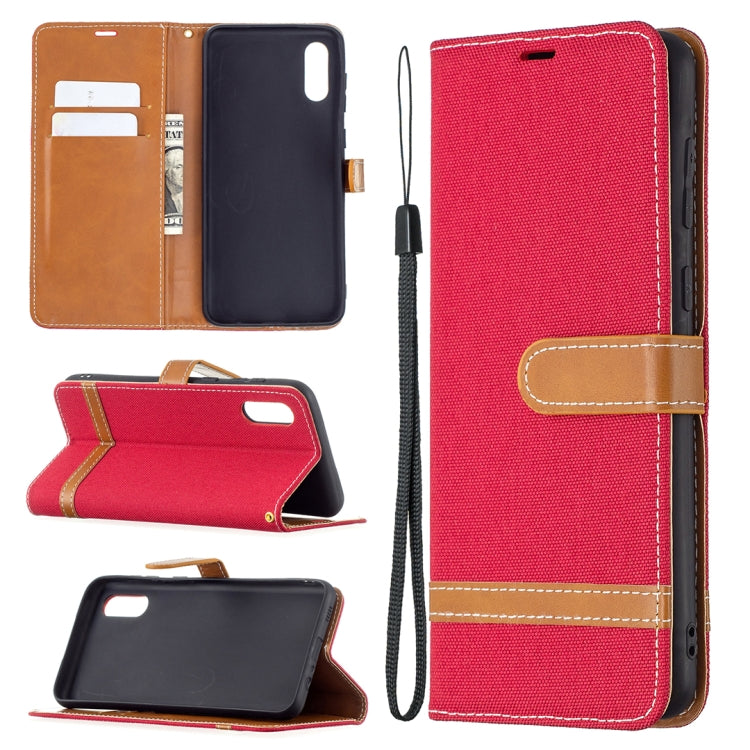 Color Matching Denim Texture Horizontal Flip Leather Case with Holder & Card Slots & Wallet & Lanyard, For LG K42, For Xiaomi Redmi Note 10 Pro, For Samsung Galaxy A02