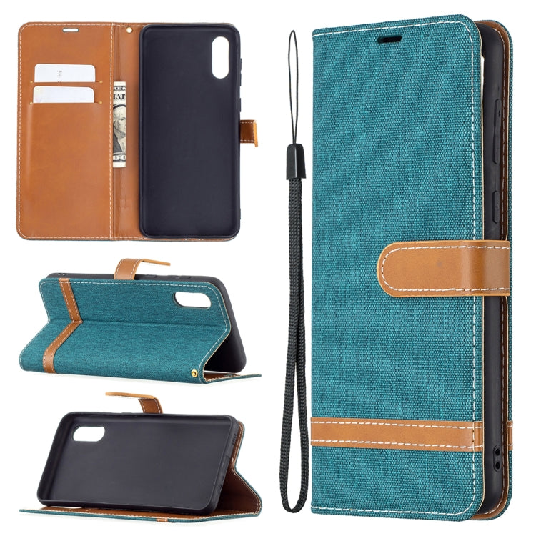 Color Matching Denim Texture Horizontal Flip Leather Case with Holder & Card Slots & Wallet & Lanyard, For LG K42, For Xiaomi Redmi Note 10 Pro, For Samsung Galaxy A02