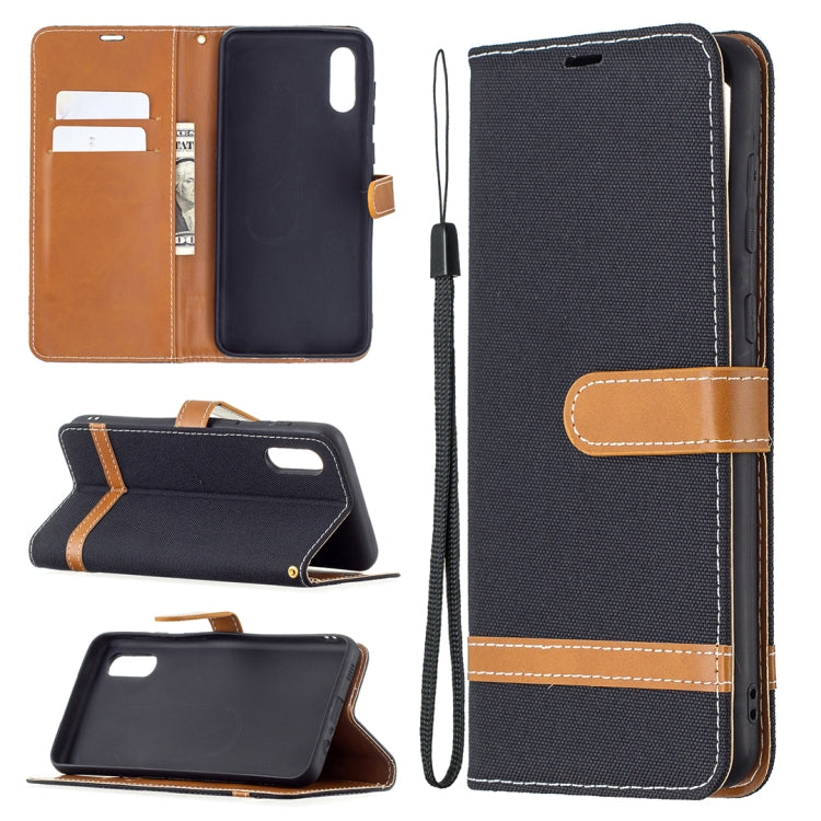 Color Matching Denim Texture Horizontal Flip Leather Case with Holder & Card Slots & Wallet & Lanyard, For LG K42, For Xiaomi Redmi Note 10 Pro, For Samsung Galaxy A02