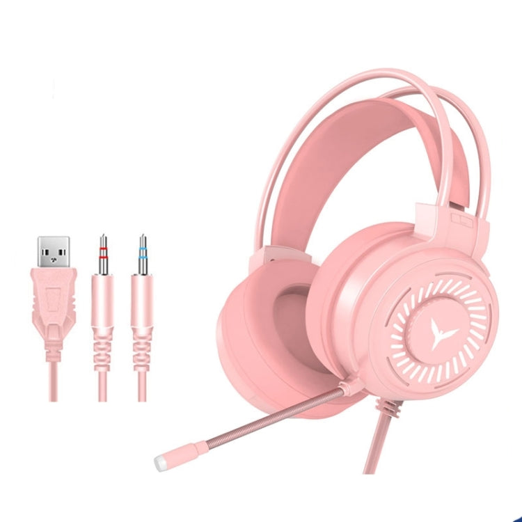 2 PCS G58 Head-Mounted Gaming Wired Headset with Microphone, Cable Length: about 2m, Black Single Plug Version, Black 7.1 Single USB Version, Pink Colorful 3.5mm Version, White Colorful 3.5mm Version, Black Colorful 3.5mm Version