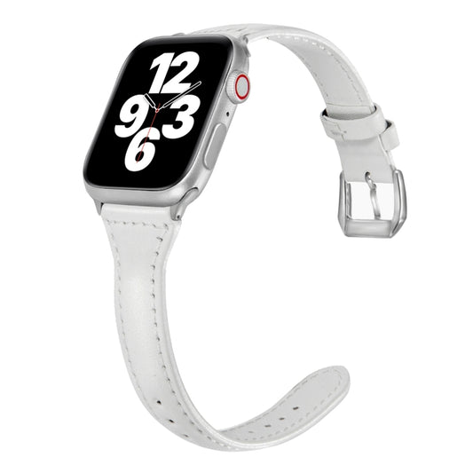 Universal T-shaped Thin Leather Watch Strap, For Apple Watch Series 7 45mm / 6 & SE & 5 & 4 44mm / 3 & 2 & 1 42mm, For Apple Watch Series 7 41mm / 6 & SE & 5 & 4 40mm / 3 & 2 & 1 38mm���������������������������������������������������������������������...
