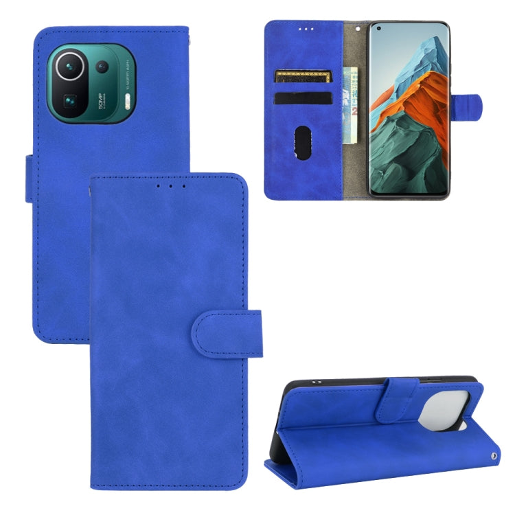 Solid Color Skin Feel Magnetic Buckle Horizontal Flip Calf Texture PU Leather Case with Holder & Card Slots & Wallet, For OPPO Realme C21, For Blackview BV6300 Pro, For Ulefone Note 11P, For Sony Xperia 1 III, For Xiaomi Mi 11 Ultra, For Xiaomi Mi 11 Pro