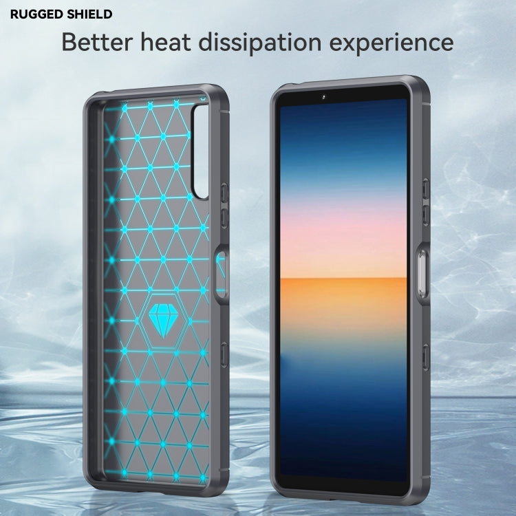 Brushed Texture Carbon Fiber TPU Case, For Sony Xperia 10 III, For Sony Xperia 1 III