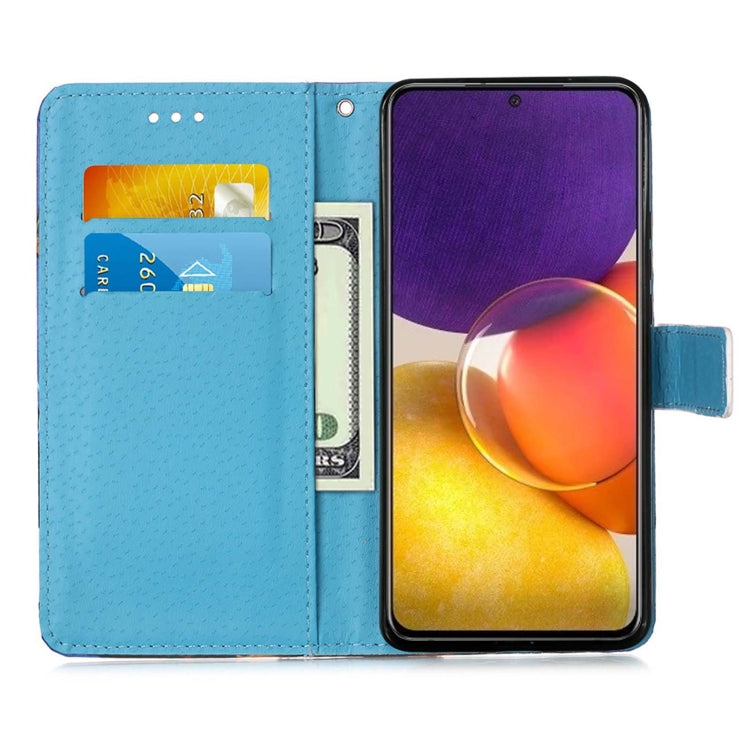 Colored Drawing Pattern Plain Weave Horizontal Flip Leather Case with Holder & Card Slot & Wallet & Lanyard, For Samsung Galaxy A82 5G, For Samsung Galaxy Xcover 5