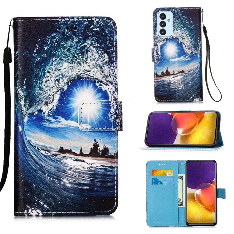 Colored Drawing Pattern Plain Weave Horizontal Flip Leather Case with Holder & Card Slot & Wallet & Lanyard, For Samsung Galaxy A82 5G, For Samsung Galaxy Xcover 5