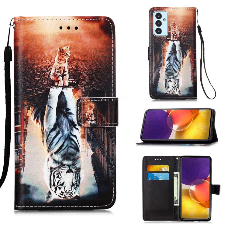 Colored Drawing Pattern Plain Weave Horizontal Flip Leather Case with Holder & Card Slot & Wallet & Lanyard, For Samsung Galaxy A82 5G, For Samsung Galaxy Xcover 5