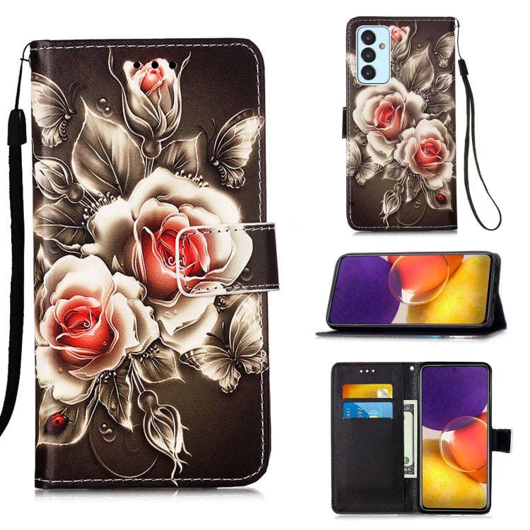 Colored Drawing Pattern Plain Weave Horizontal Flip Leather Case with Holder & Card Slot & Wallet & Lanyard, For Samsung Galaxy A82 5G, For Samsung Galaxy Xcover 5