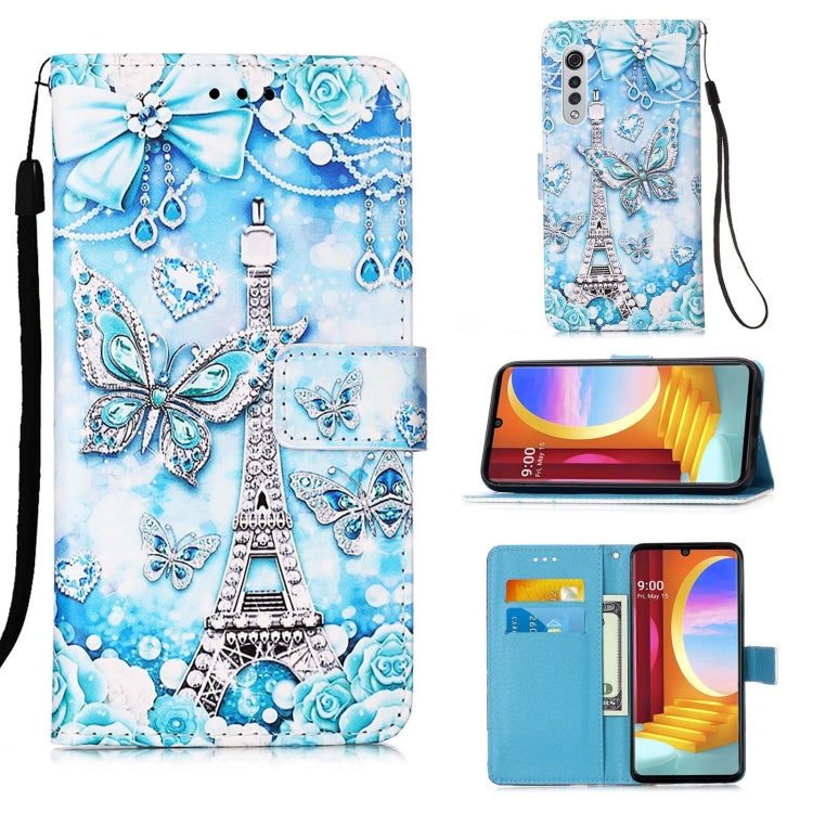 Colored Drawing Pattern Plain Weave Horizontal Flip Leather Case with Holder & Card Slot & Wallet & Lanyard, For Motorola Moto G100 / Edge S, For LG Velvet 2 Pro