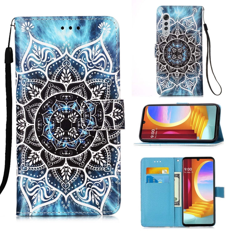 Colored Drawing Pattern Plain Weave Horizontal Flip Leather Case with Holder & Card Slot & Wallet & Lanyard, For Motorola Moto G100 / Edge S, For LG Velvet 2 Pro