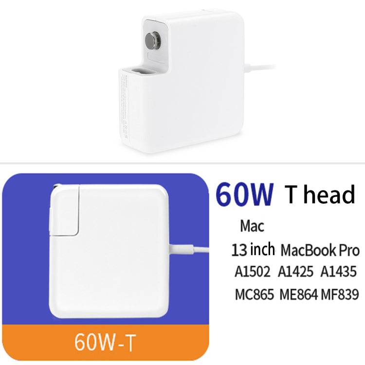 A1435 60W 16.5V 3.65A 5 Pin MagSafe 2 Power Adapter for MacBook, Cable Length: 1.6m,, 60W AU Plug, 60W EU Plug, 60W UK Plug