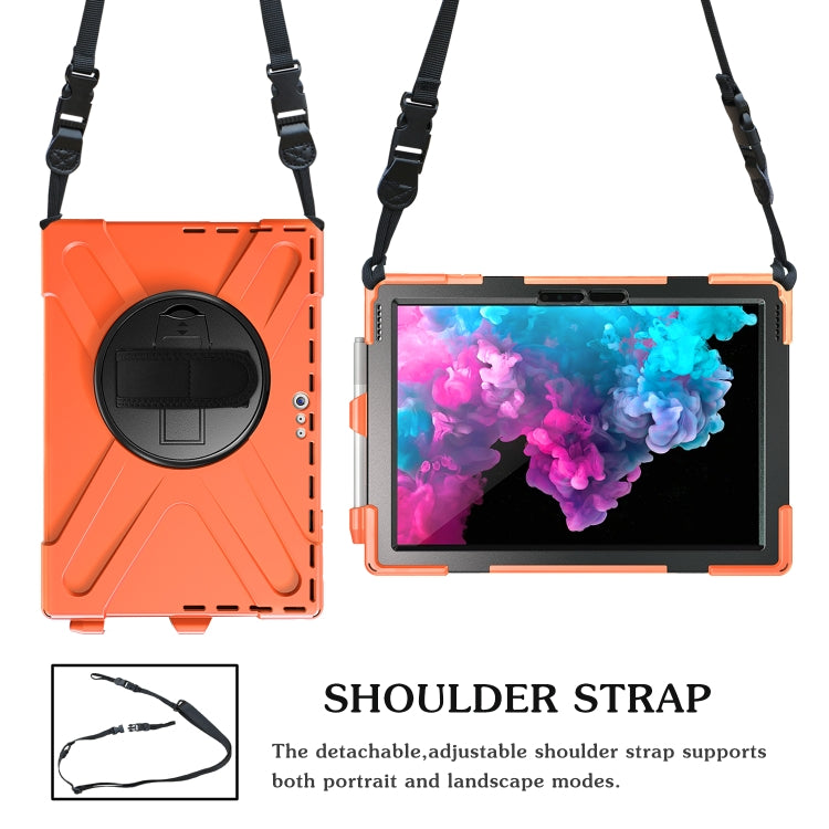 Shockproof Colorful Silicone + PC Protective Case with Holder & Hand Strap & Pen Slot, For Microsoft Surface Pro 4 / 5, For Microsoft Surface Pro 6 / 7