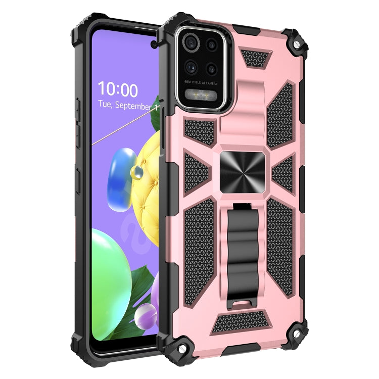 Shockproof TPU + PC Magnetic Protective Case with Holder, For Samsung Galaxy A42 5G, For LG K53