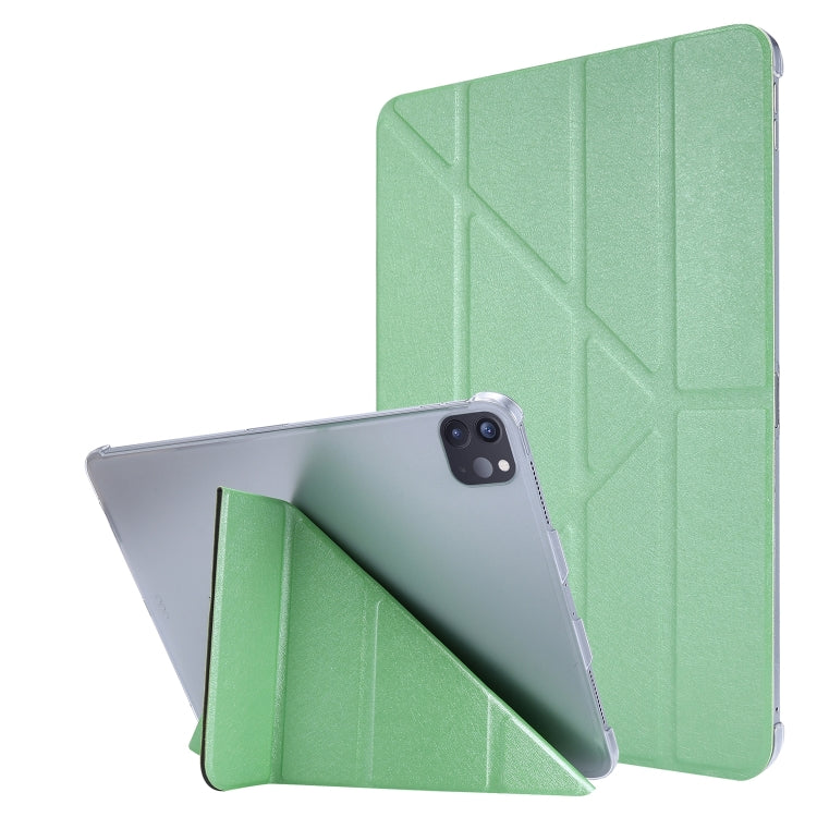 Silk Texture Horizontal Deformation Flip Leather Case with Holder, For iPad Air 13 2024 / iPad Pro 12.9 2022 / 2021, For iPad Pro 11 2022 / 2021