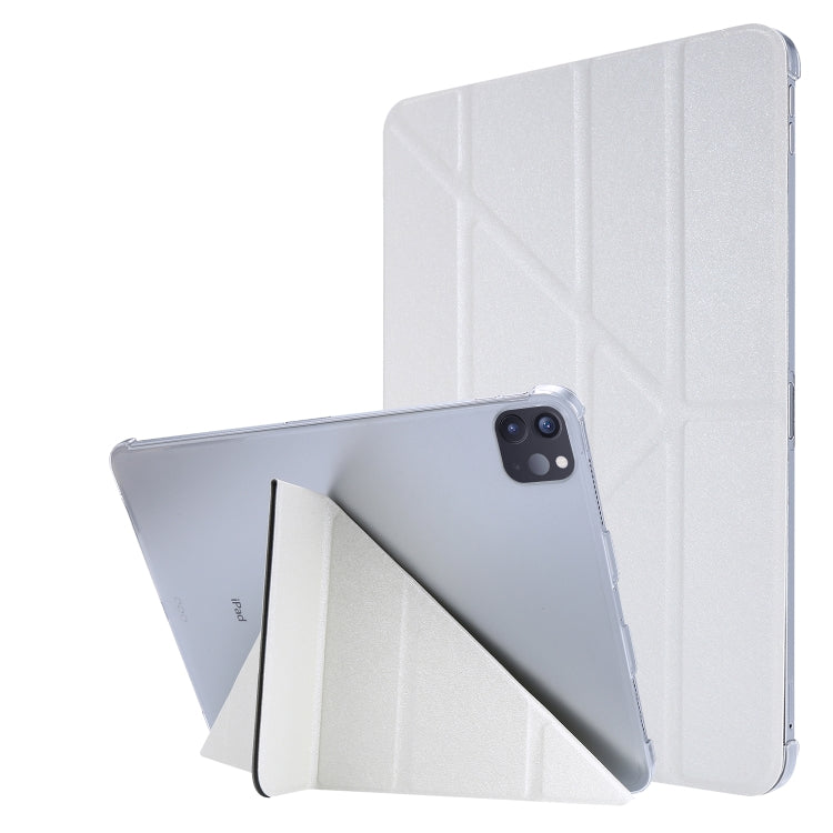 Silk Texture Horizontal Deformation Flip Leather Case with Holder, For iPad Air 13 2024 / iPad Pro 12.9 2022 / 2021, For iPad Pro 11 2022 / 2021