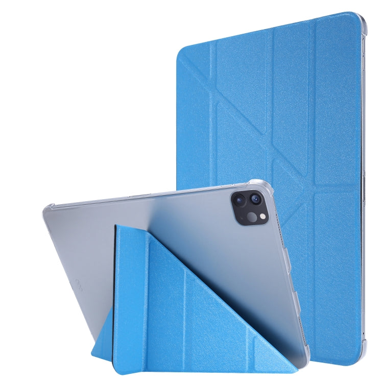 Silk Texture Horizontal Deformation Flip Leather Case with Holder, For iPad Air 13 2024 / iPad Pro 12.9 2022 / 2021, For iPad Pro 11 2022 / 2021