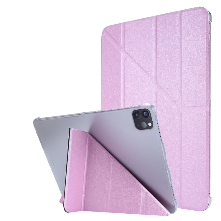 Silk Texture Horizontal Deformation Flip Leather Case with Holder, For iPad Air 13 2024 / iPad Pro 12.9 2022 / 2021, For iPad Pro 11 2022 / 2021