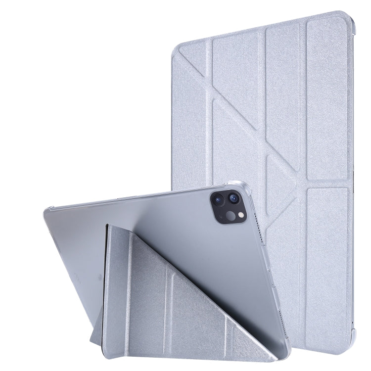 Silk Texture Horizontal Deformation Flip Leather Case with Holder, For iPad Air 13 2024 / iPad Pro 12.9 2022 / 2021, For iPad Pro 11 2022 / 2021