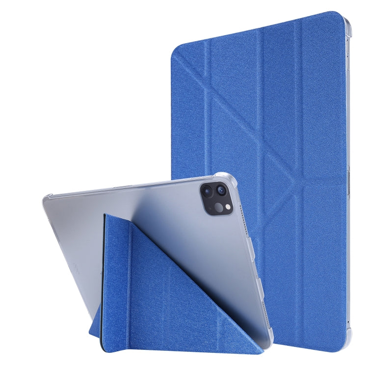 Silk Texture Horizontal Deformation Flip Leather Case with Holder, For iPad Air 13 2024 / iPad Pro 12.9 2022 / 2021, For iPad Pro 11 2022 / 2021