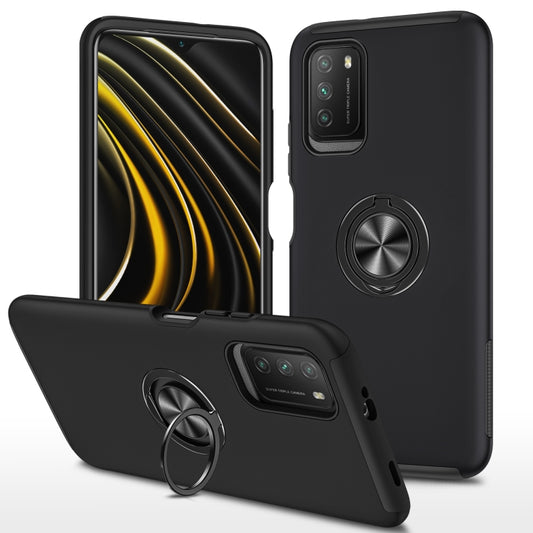 PC + TPU Shockproof Magnetic Protective Case with Invisible Ring Holder, For Xiaomi Poco M3, For Xiaomi Redmi Note9 4G, For Xiaomi Redmi 9C