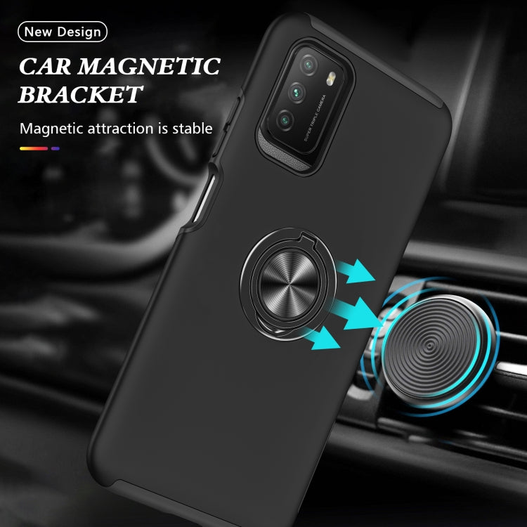 PC + TPU Shockproof Magnetic Protective Case with Invisible Ring Holder, For Xiaomi Poco M3, For Xiaomi Redmi Note9 4G, For Xiaomi Redmi 9C